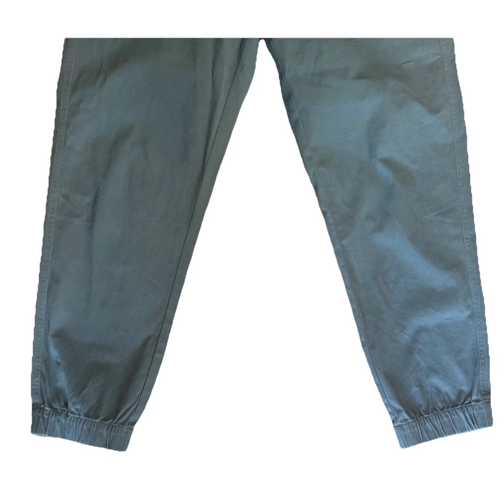 C&C California Womens Jogger Pants Olive Green Cotton Blend Size L Drawstring - Picture 3 of 9